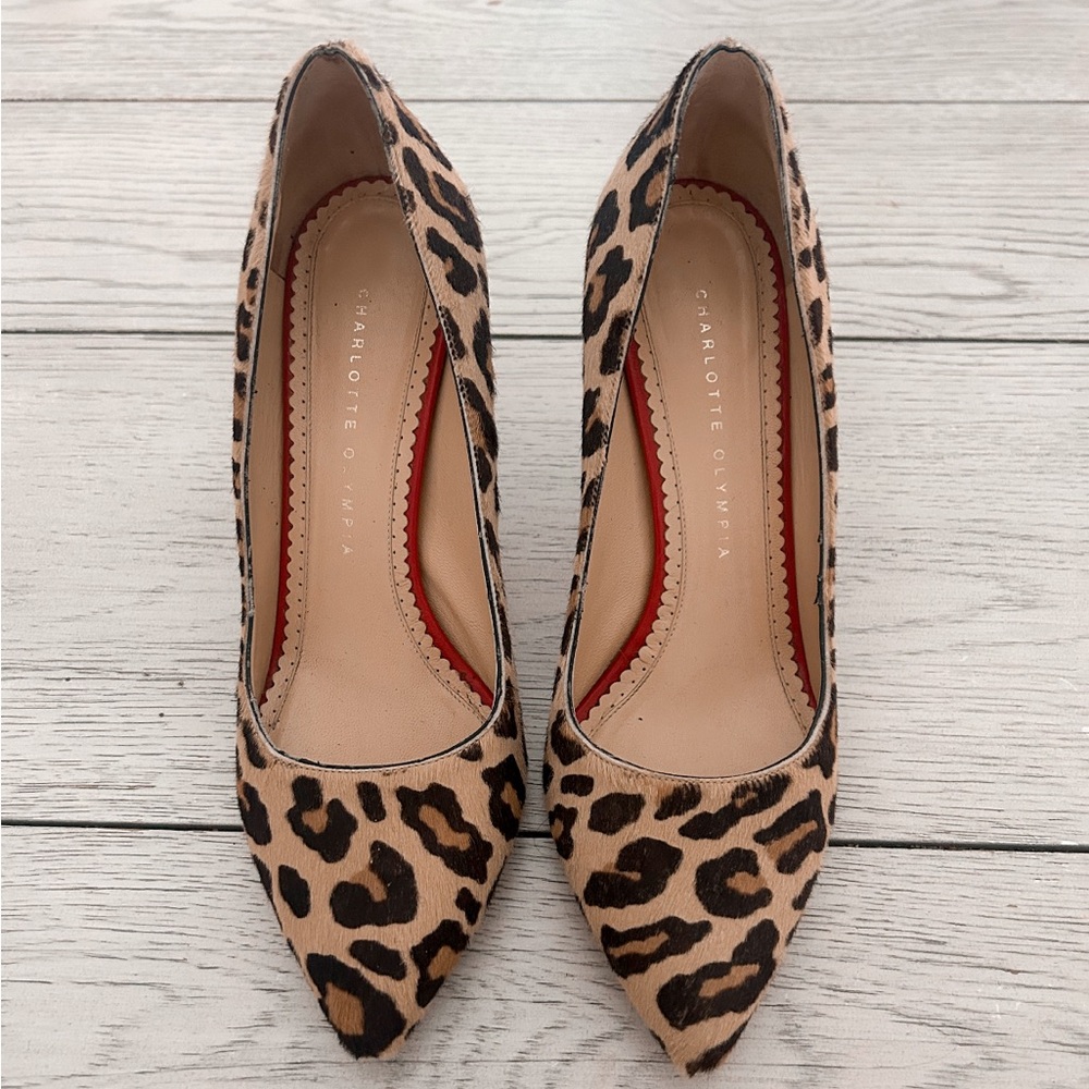 Charlotte Olympia Animal Print Stiletto Heels